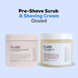 Shop Glazed's Pre-Shave Scrub & Shaving Cream on ZYNAH