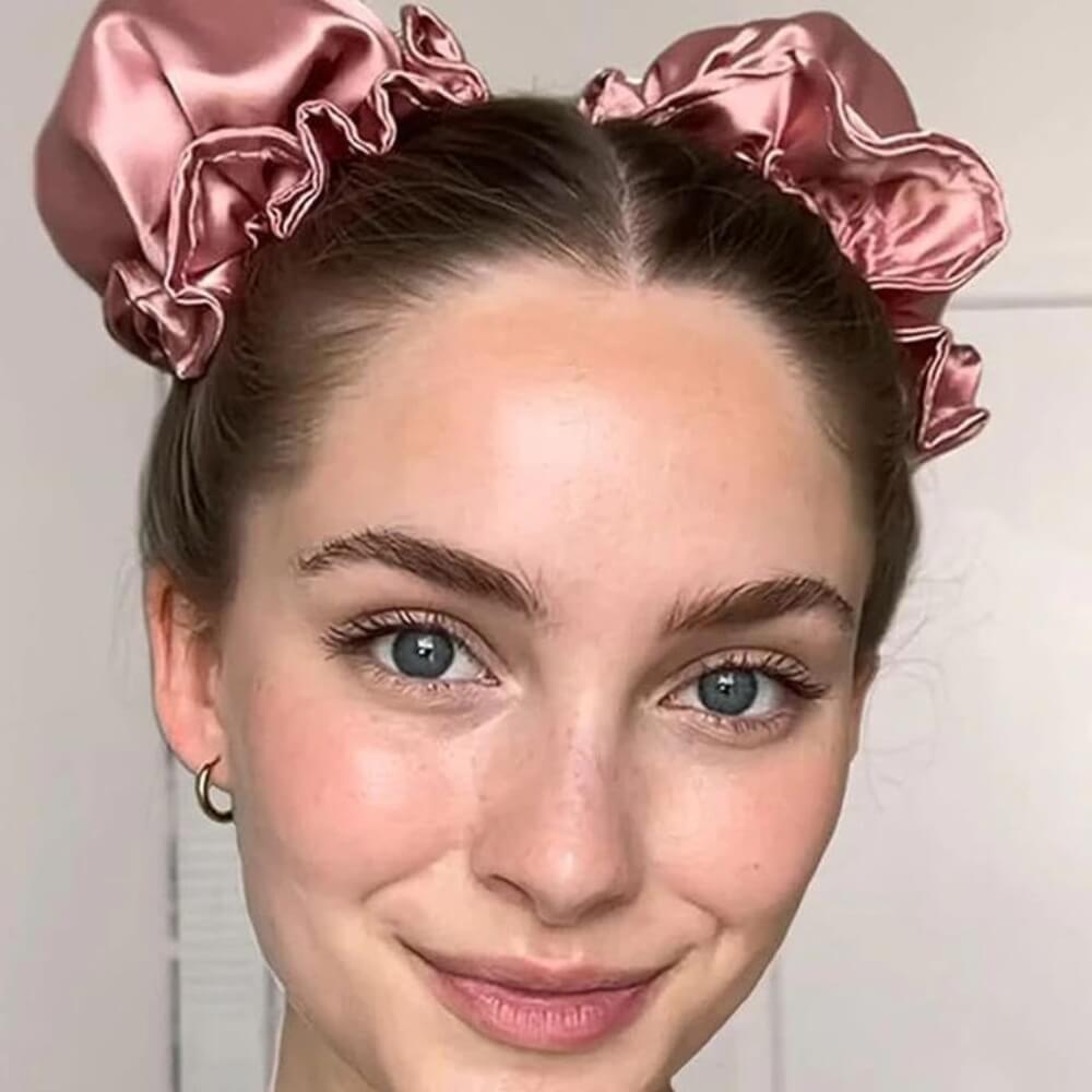 ZYNAH Satin Heatless Hair Curlers (Bun Bons 4 Set)