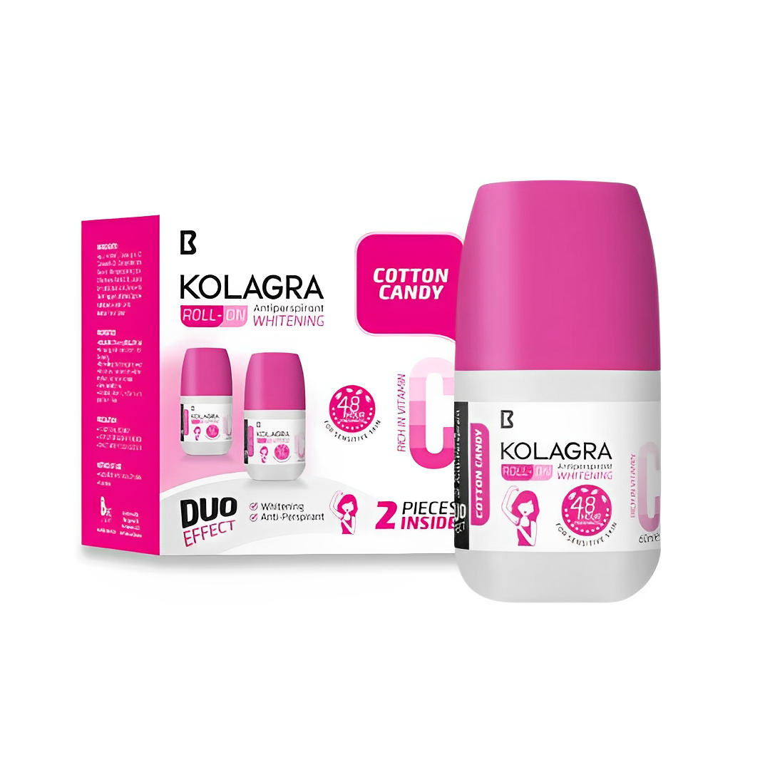 Kolagra Roll-On Whitening Deodorant Cotton Candy (1+1) on ZYNAH