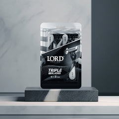 LORD Triple Blades Disposable Razors  (6+2 FREE) - White