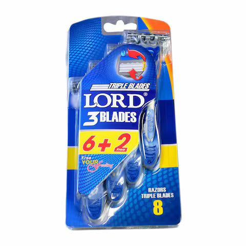 Shop Lord Triple Blade Disposable Razor (6+2) on ZYNAH