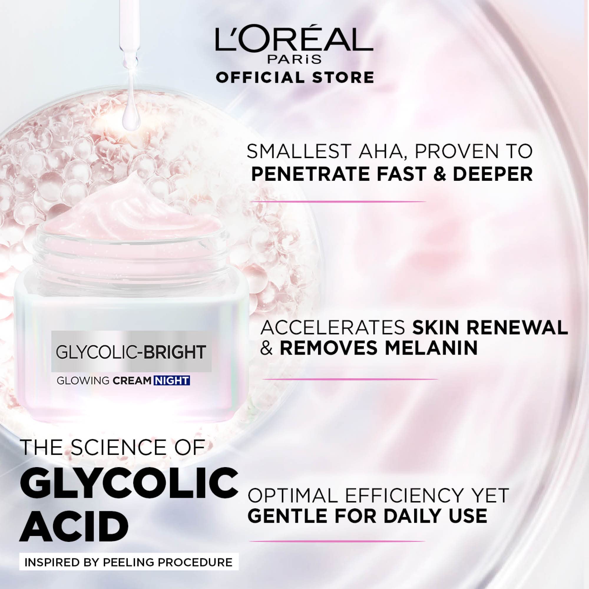 L'Oreal Glycolic Bright, Glowing & No Dark Spots (Glycolic Acid Kit)