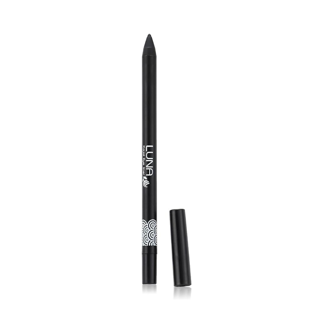 Luna Kajal Soft Eye Liner Pencil Black 1 - zynah