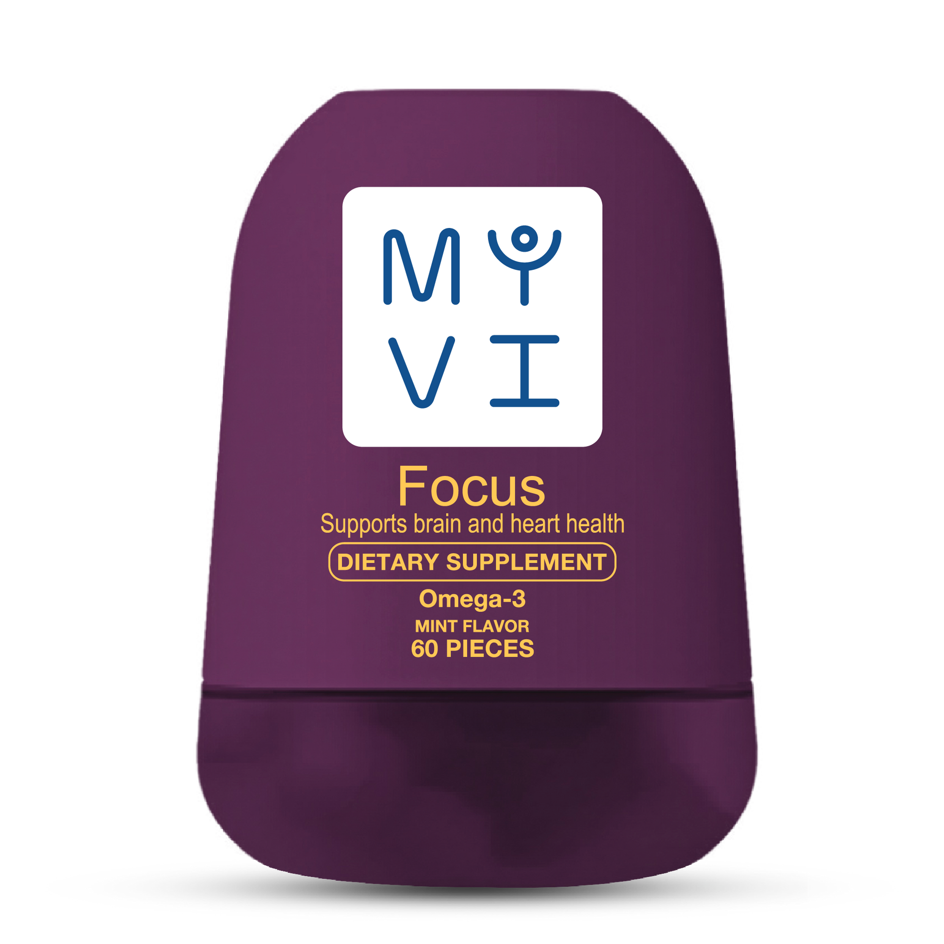 MYVI Focus Gummies – Omega-3 & Brain Support Gummies for Memory & Concentration (60 Gummies)