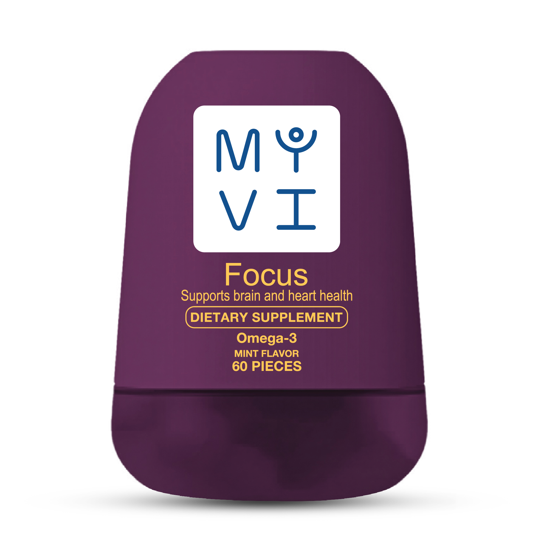 MYVI Focus Gummies – Omega-3 & Brain Support Gummies for Memory & Concentration (60 Gummies)