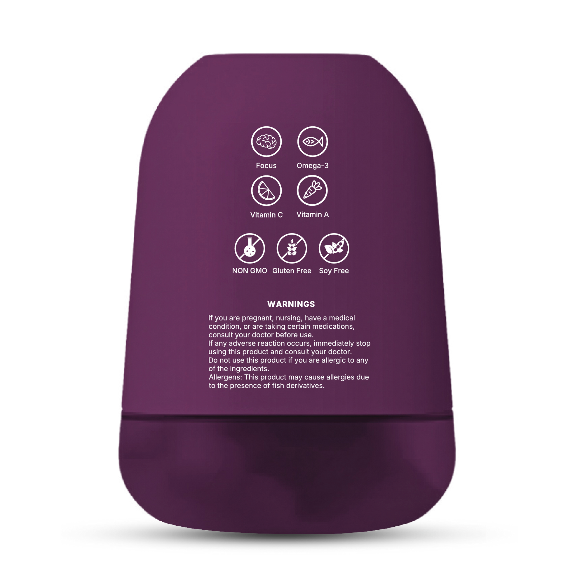 MYVI Focus Gummies – Omega-3 & Brain Support Gummies for Memory & Concentration (60 Gummies)