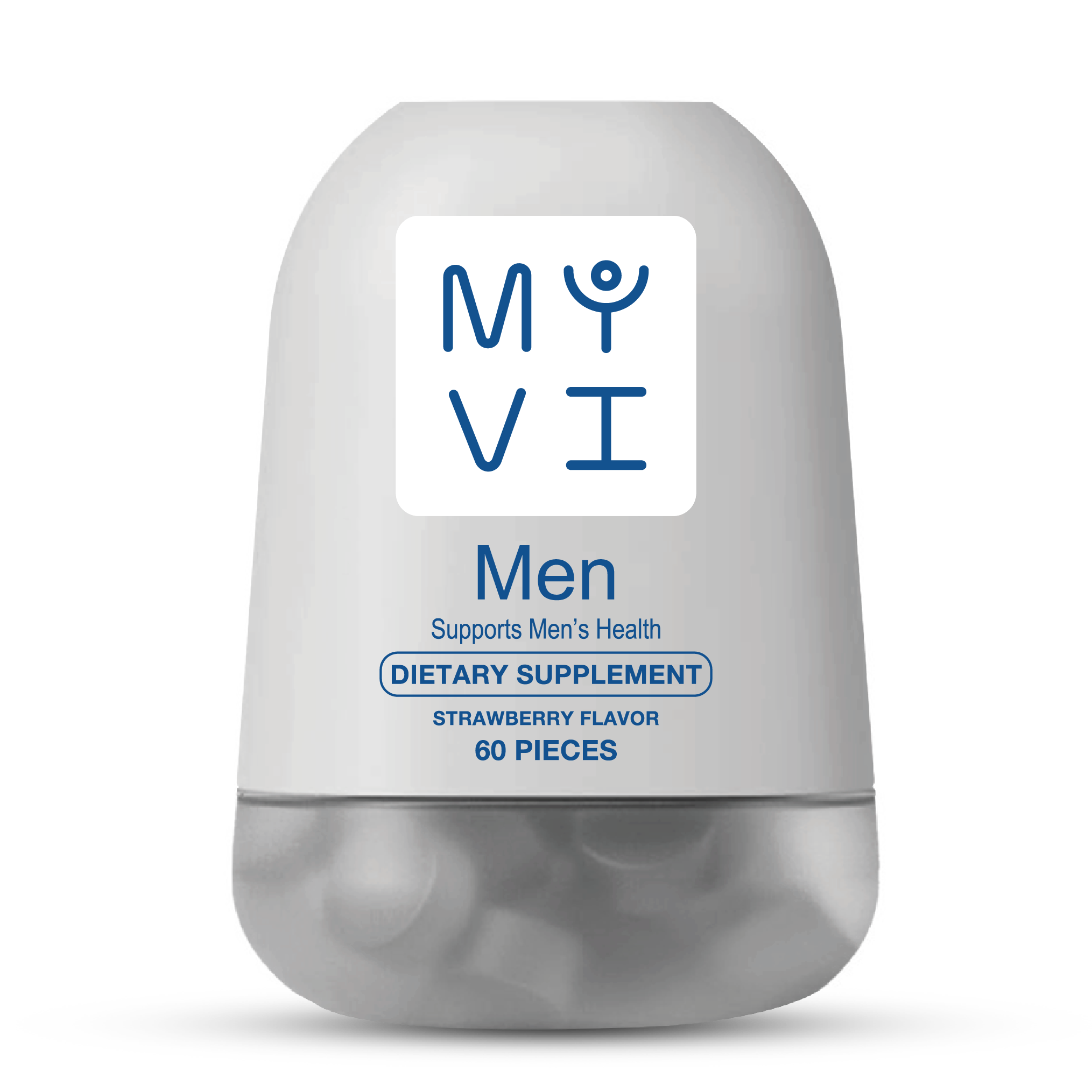 MYVI Men’s MY ESSENTIALS Multivitamin  – 60 Gummies, Strawberry Flavor