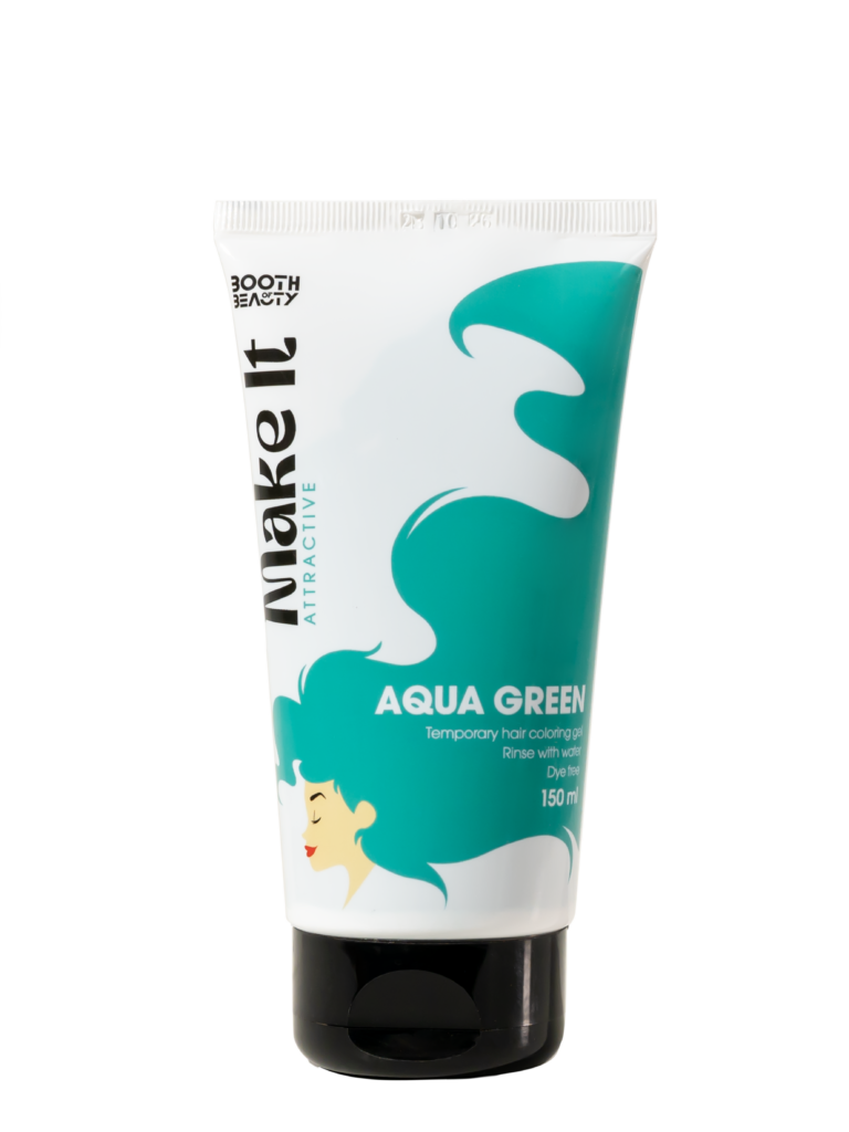 Make It Temporary Hair Coloring Gel 150 ml Aqua Green - ZYNAH