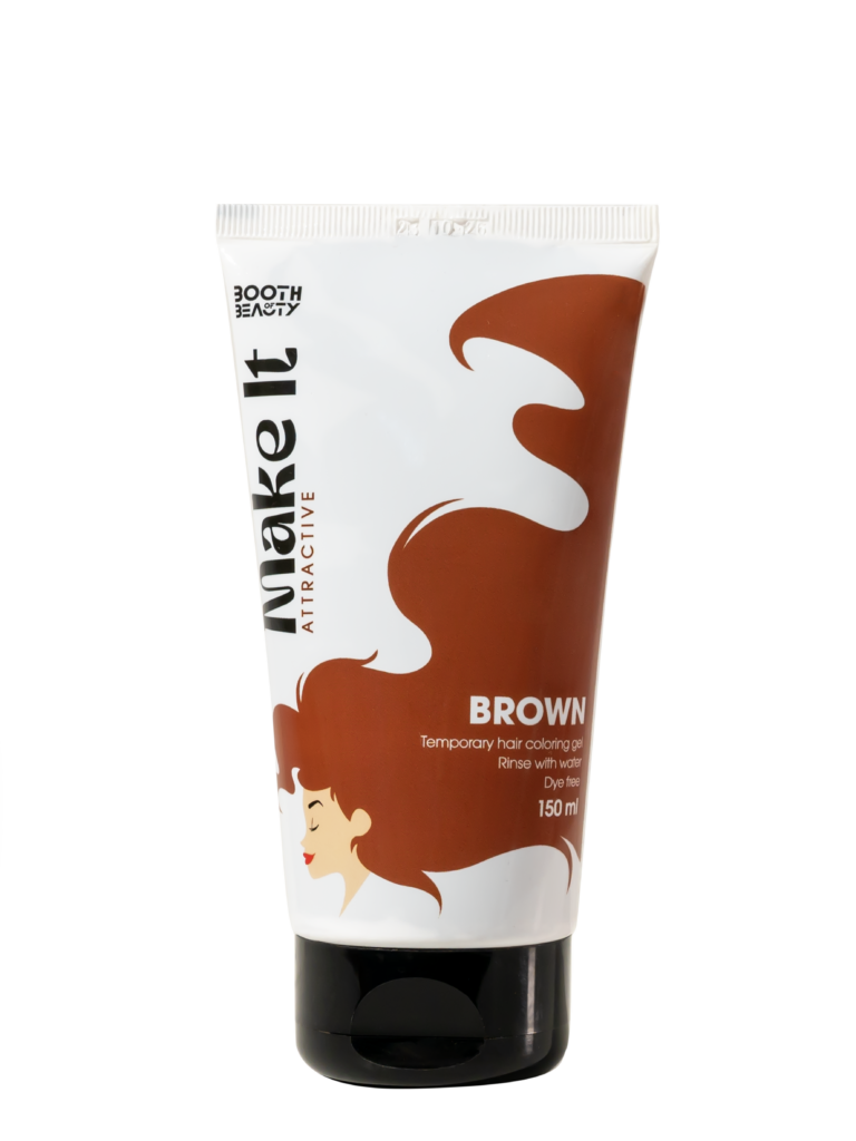 Make It Brown Temporary Hair Coloring Gel 150 ml - ZYNAH