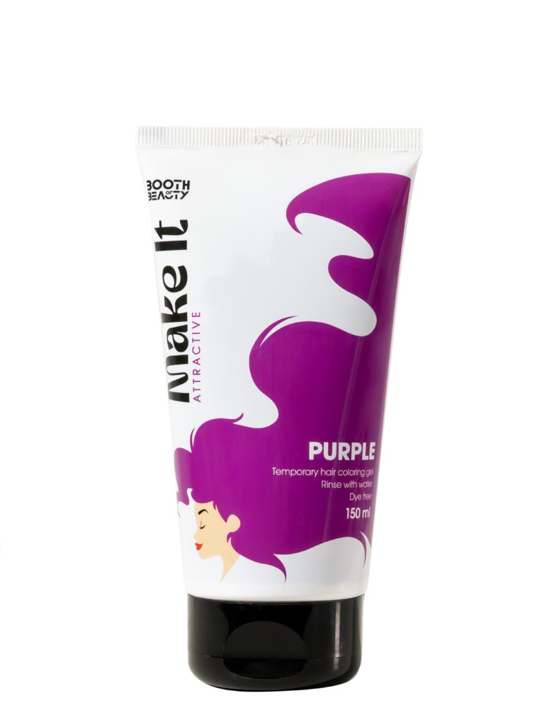 Make It PURPLE Temporary Hair Coloring Gel 150 ml - ZYNAH