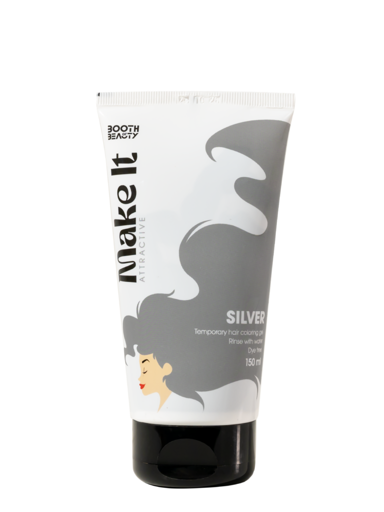 Make It silver  Temporary Hair Coloring Gel 150 ml - ZYNAH
