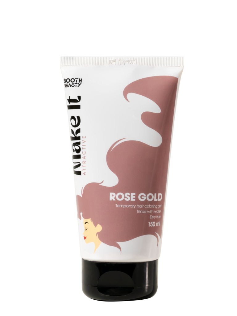 Make It Rose Gold Temporary Hair Coloring Gel 150 ml