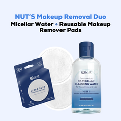 NUT' Makeup Removal Duo (Micellar Water + Reusable Cleansing Pads) - ZYNAH