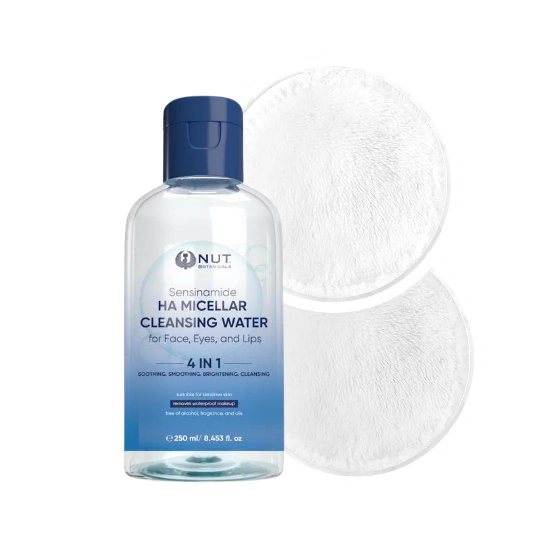 NUT' Makeup Removal Duo (Micellar Water + Reusable Cleansing Pads)