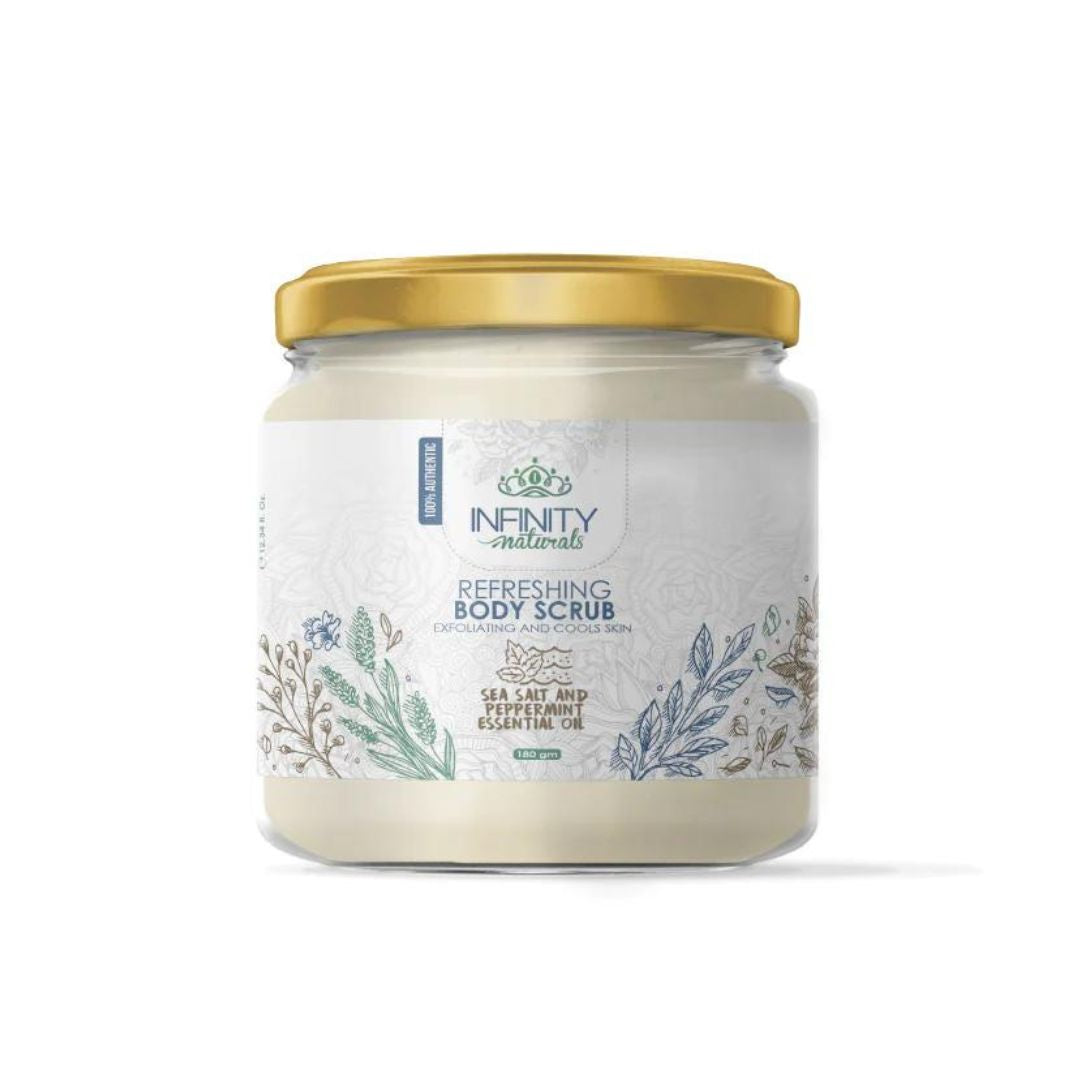 Naturals Body Scrub Sea Salt Peppermint 180gm - ZYNAH