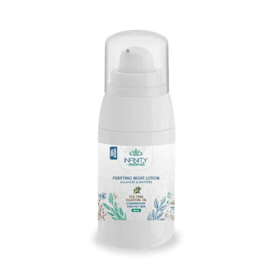 Purifying Night Face Lotion with Tea Tree Oil - ZYNAH