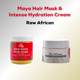 Shop Raw African Maya Hair Mask & Intense Hydration Cream on Zynah