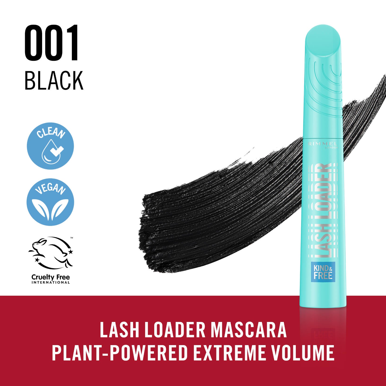 MASCARA KIND & FREE LASH LOADER , Black 001