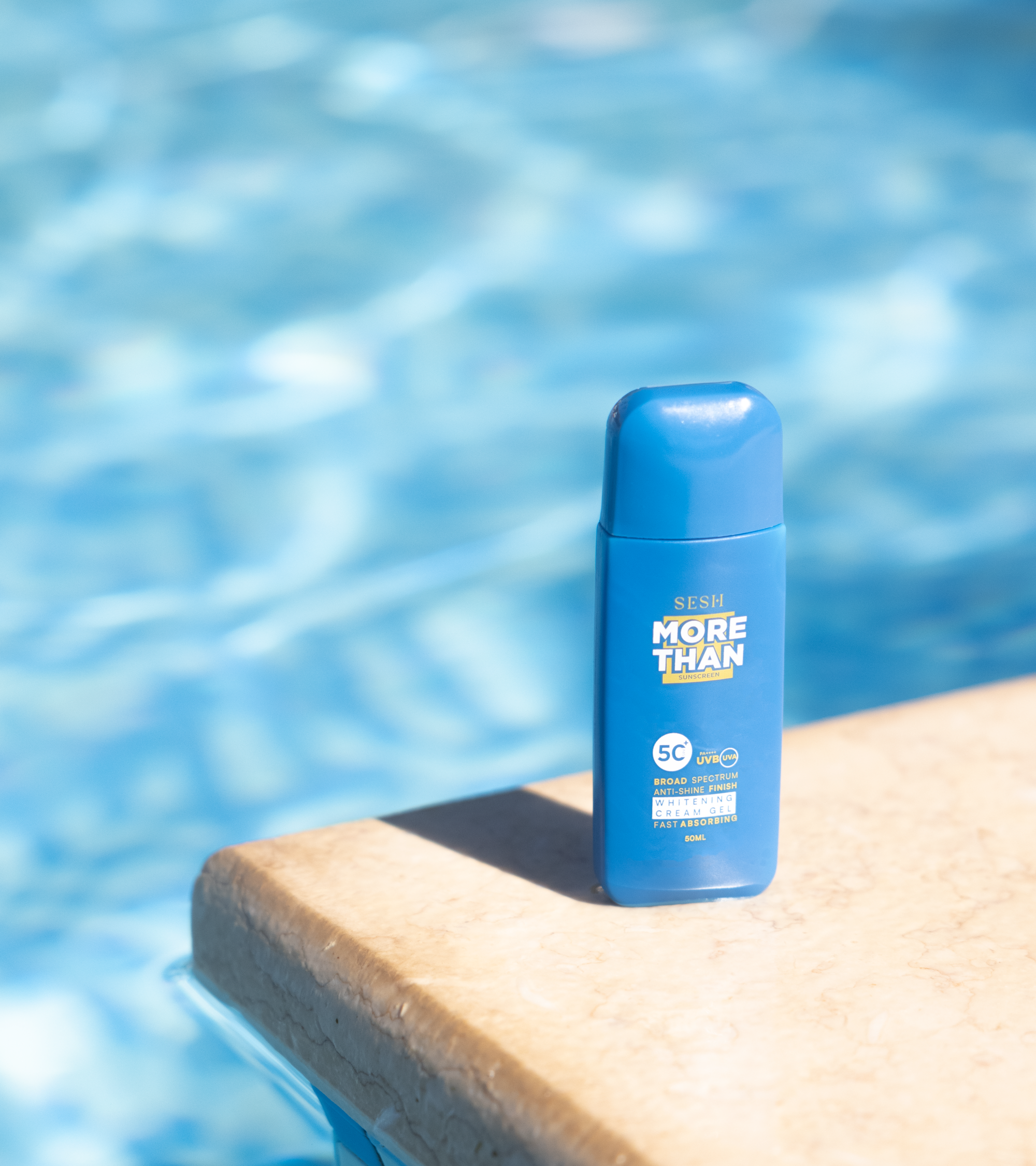Sesh More Than Sunscreen Whitening Cream Gel SPF50+