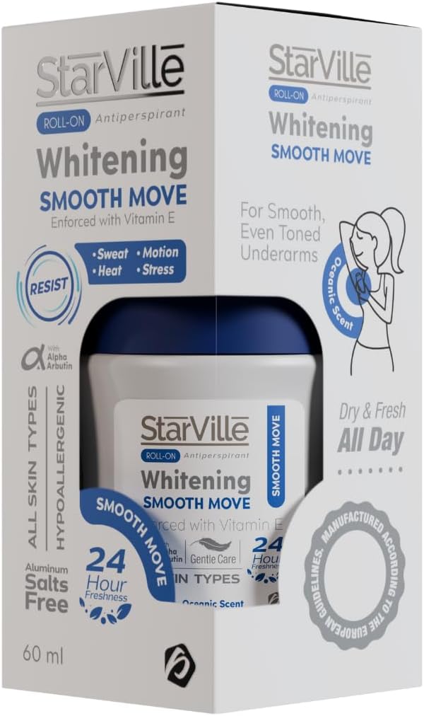 StarVille Roll-on Antiperspirant Whitening Smooth Move 60ml..