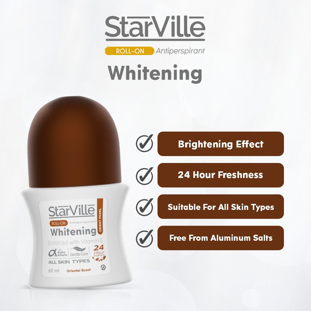 Starville Whitening Roll On Orient Pearl Scent 60 ml- zynah
