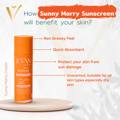 Sunny Marry Cream Face & Body Sunscreen + FREE After Sun Gel - ZYNAH