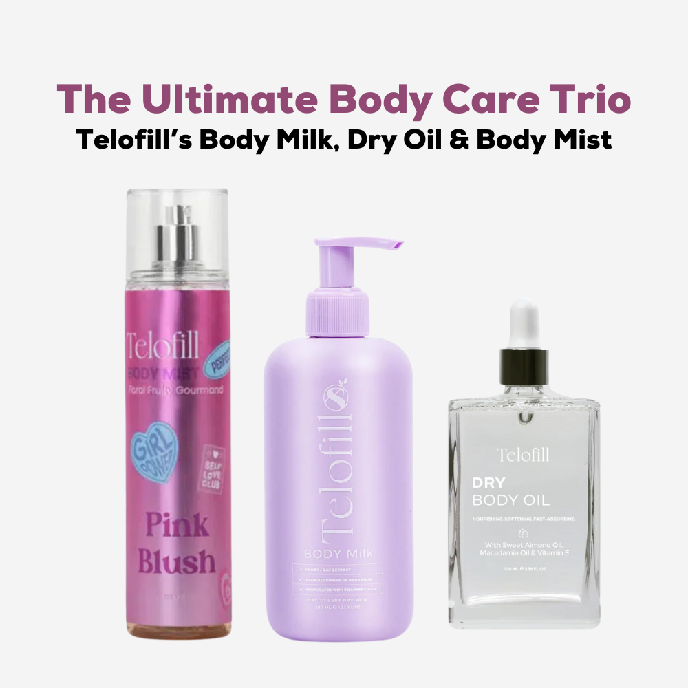 Telofill Body Care Kit (Body Milk, Dry Oil & Body Mist) - ZYNAH