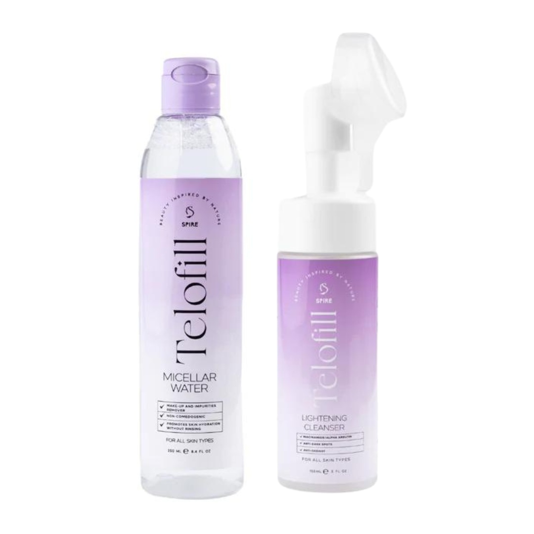 Telofill Micellar Water + Lightening Face Cleanser