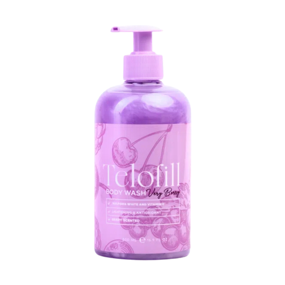 2-in-1 Scrubbing & Cleansing Brush + Telofill Very Berry Body Wash