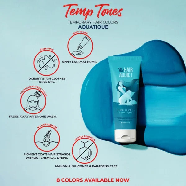 Shop Temp Tones Temporary Hair Dye in Aquatique on ZYNAH