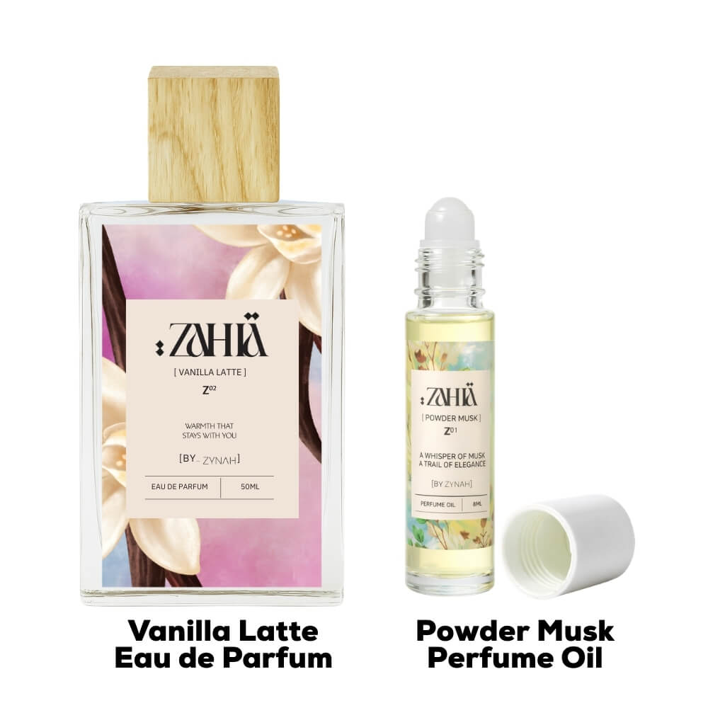 Zahia Vanilla Latte + Powder Musk (Limited Time) on ZYNAH
