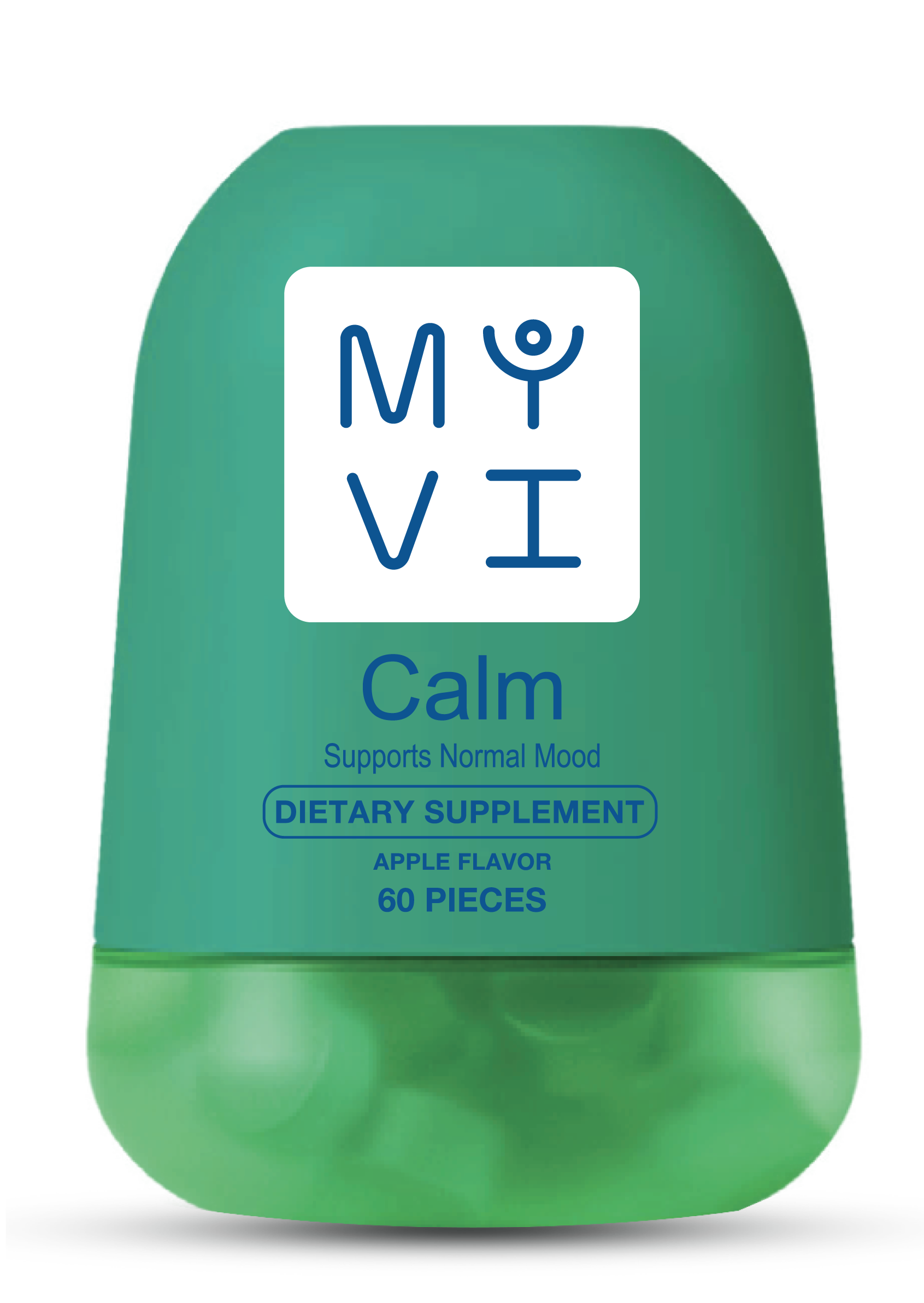 MYVI Calm Gummies – Ashwagandha Stress Relief & Mood Support Supplement (60 Gummies)