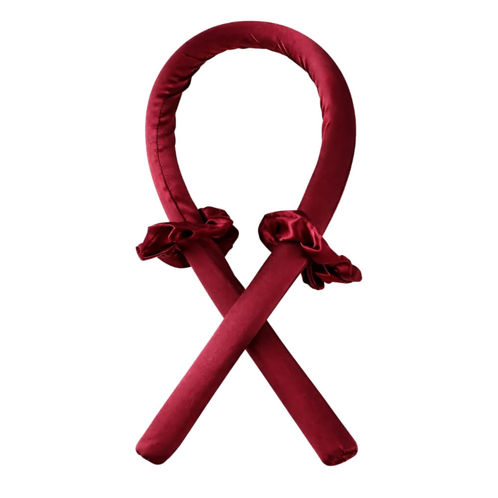 Heatless Hair Curling Rod Set ZYNAH burgundy