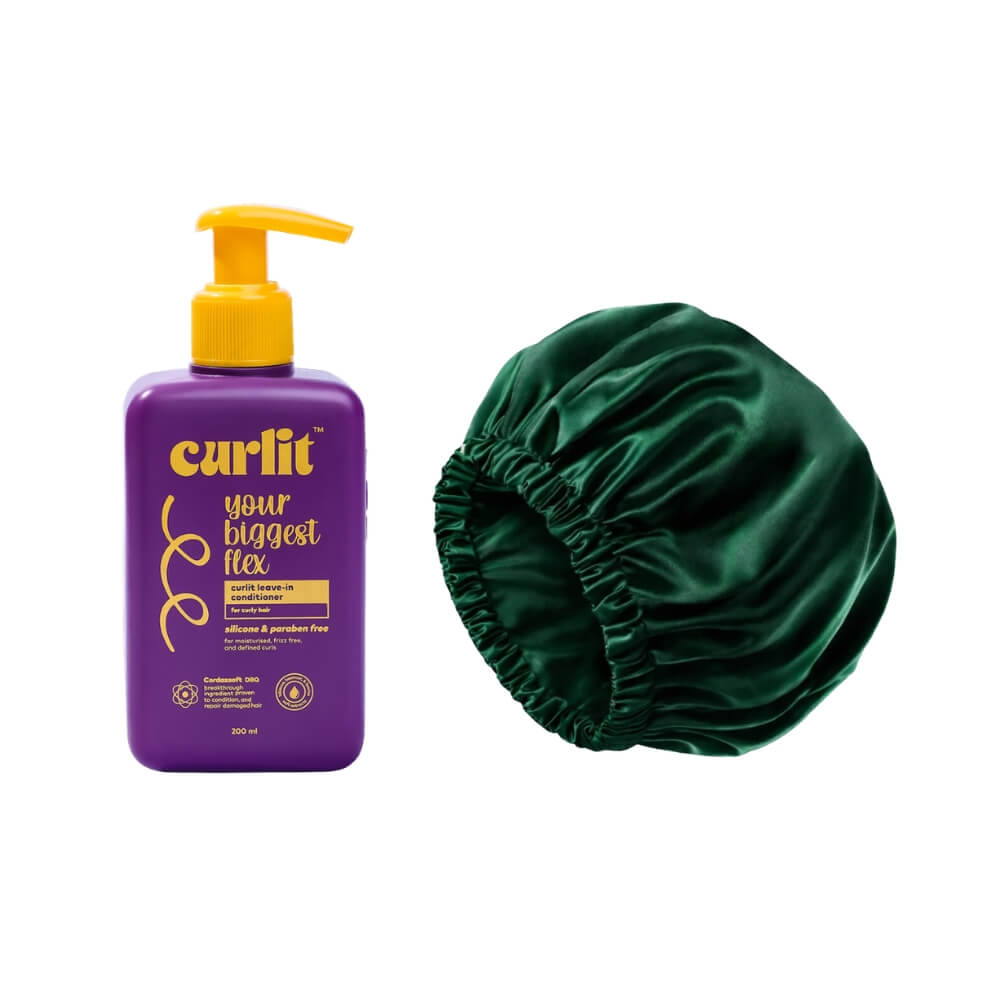 The Silky Hair Set (Curlit Leave-In + Satin Bonnet) on ZYNAH