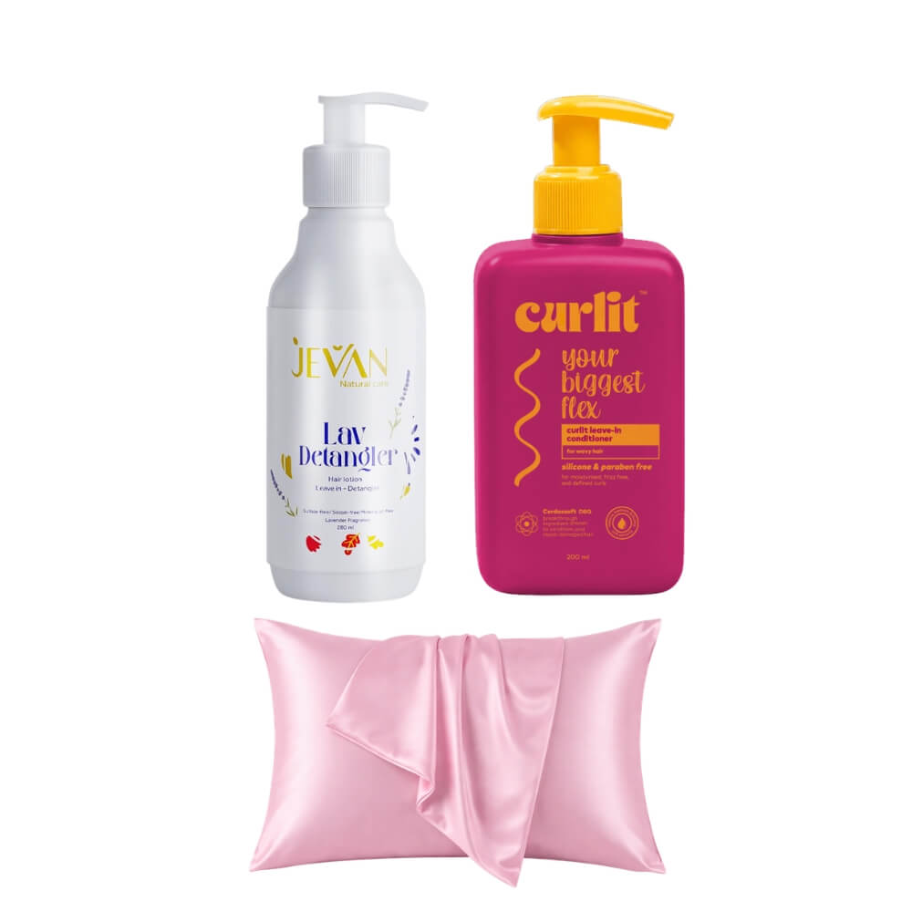 Hydrate & Nourish (Wavy Leave-In + Satin Pillowcase + Detangler Leave-In) on ZYNAH