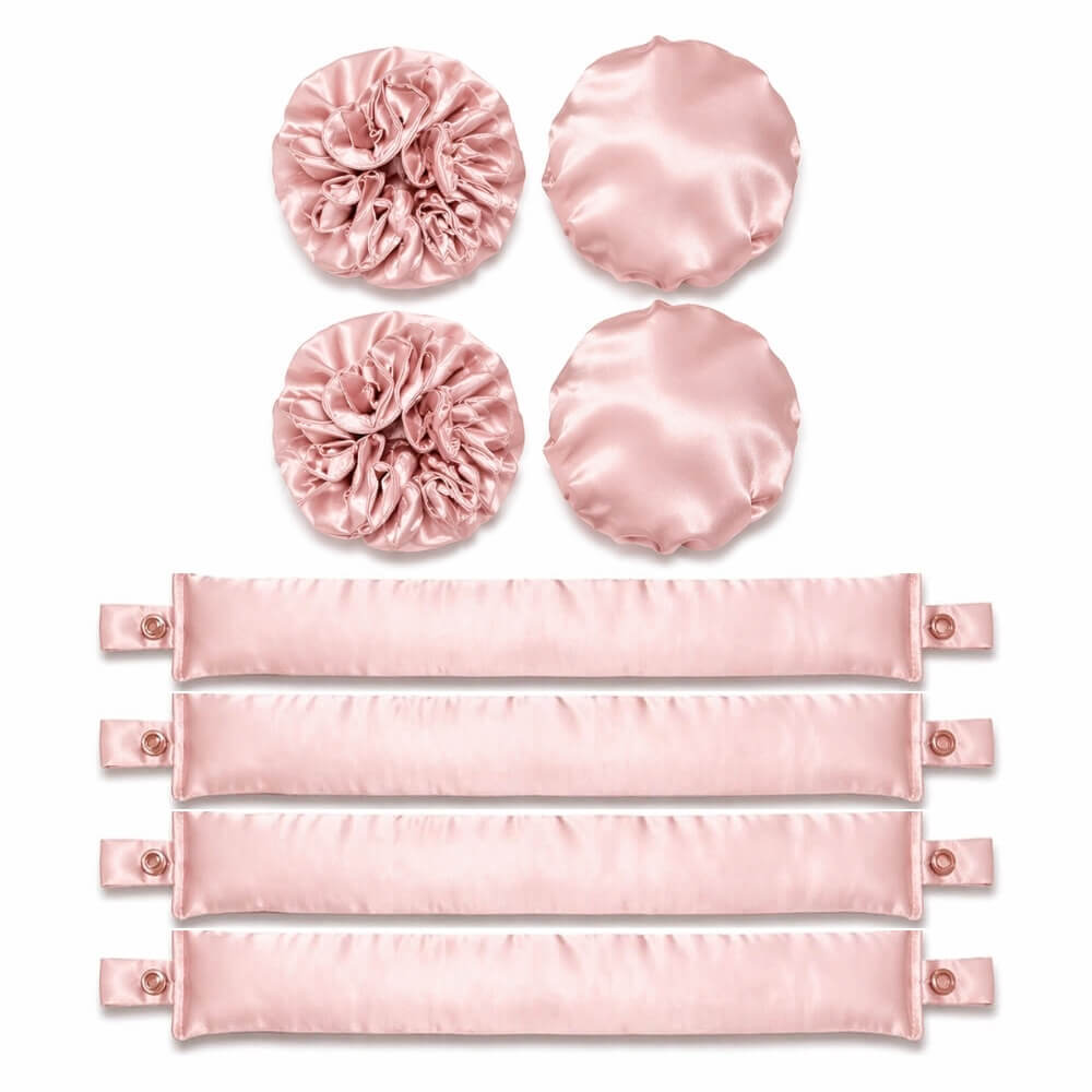Satin Heatless Hair Curlers (Bun Bons 4 Set)