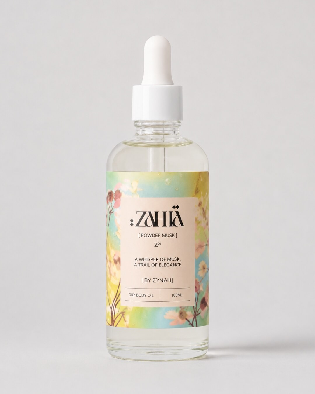 Zahia Dry Oil Powder Musk 100ml - ZYNAH