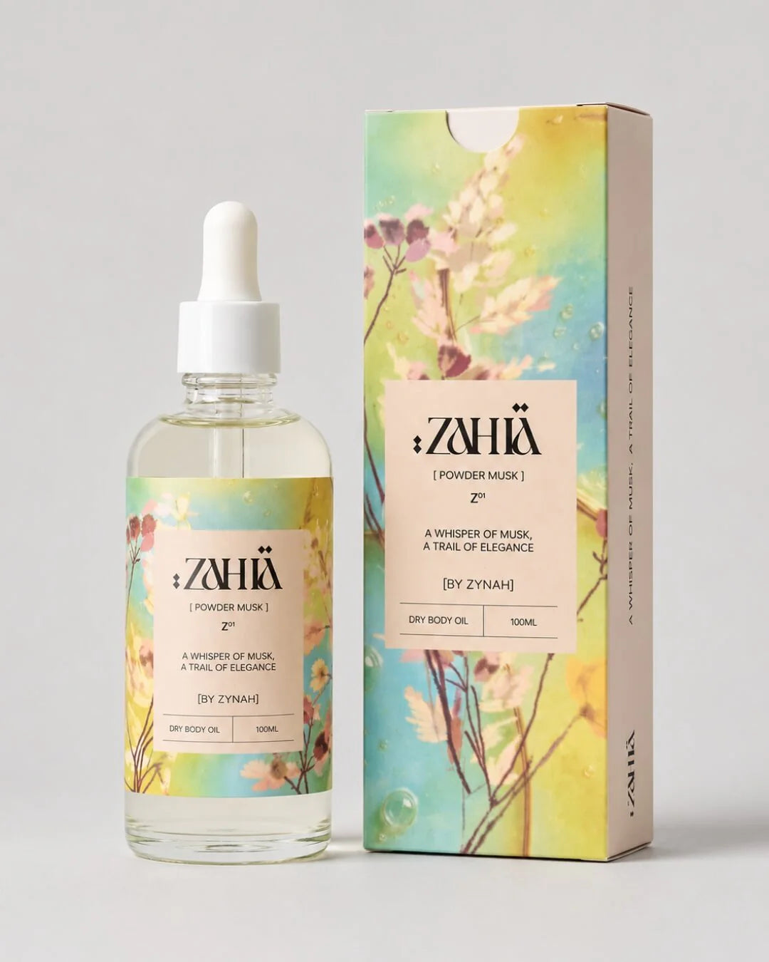 Zahia Dry Oil Powder Musk + Vanilla Latte 100 ml