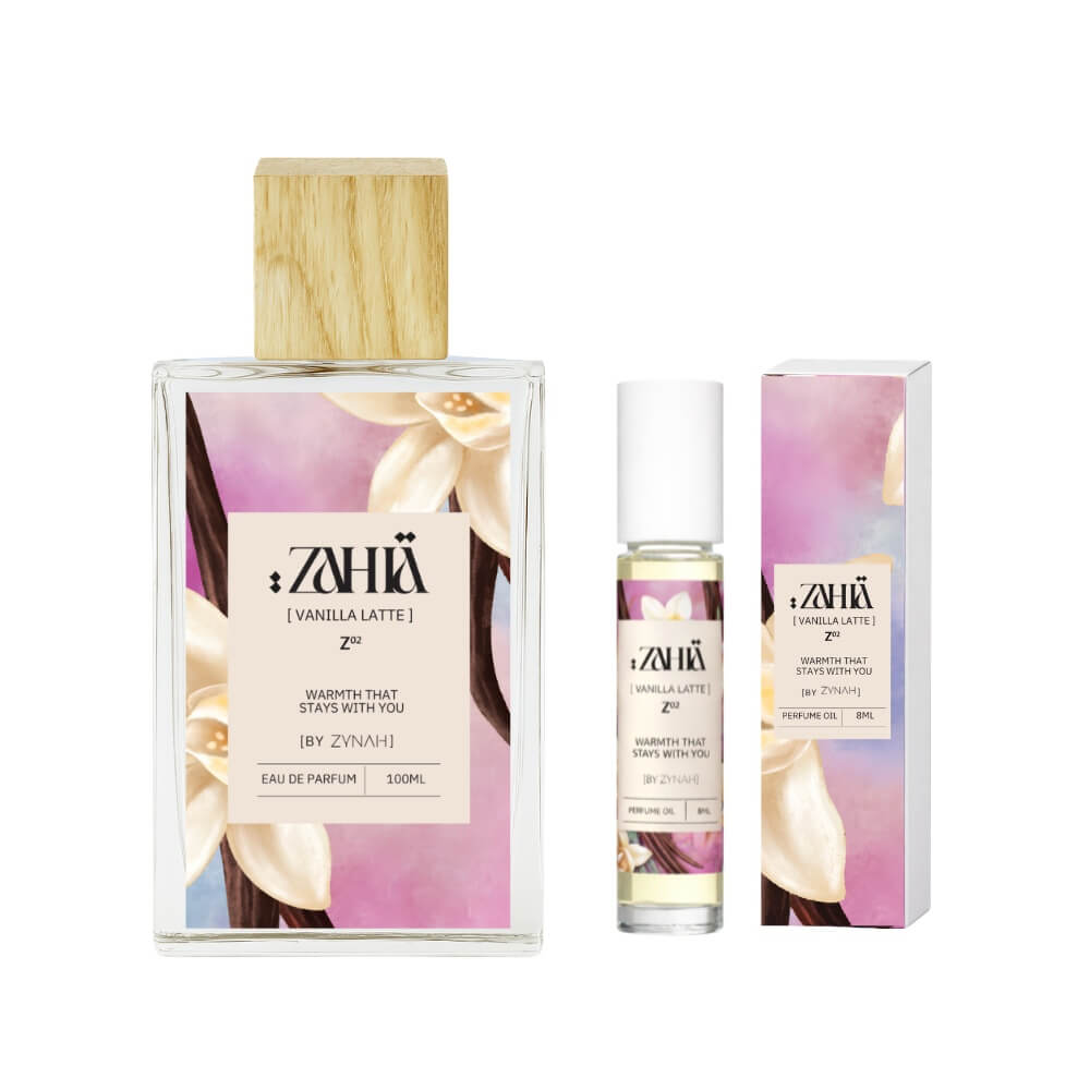 Zahia Vanilla Latte Set (Eau de Parfum & Perfume Oil)