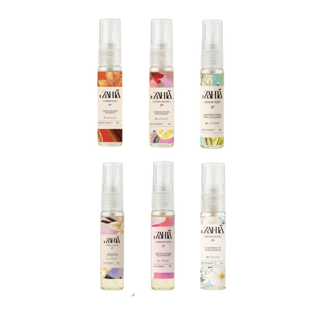 Zahia 6-Scent Discovery Bundle on ZYNAH perfumes