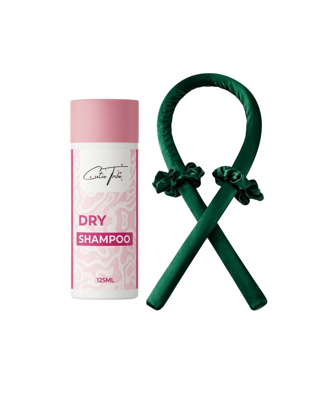 Fresh Waves Bundle ( CT Dry Shampoo + Heatless Hair Curling Rod Emerald Set ) on ZYNAH