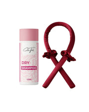 Effortless Beauty Bundle ( CT Dry Shampoo + Heatless Hair Curling Rod burgundy Set ) on ZYNAH