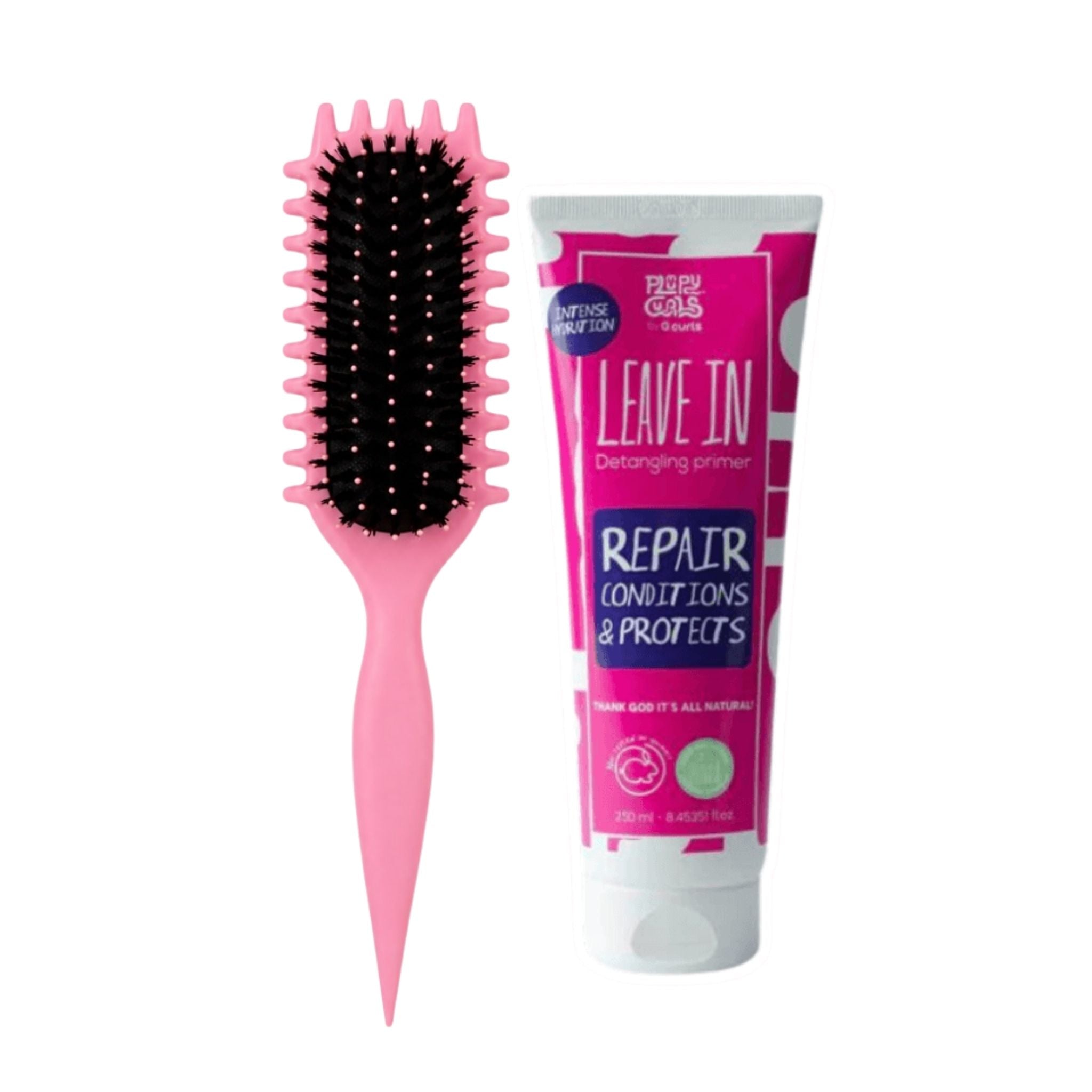 Curly Hair Brush & Plumpy Curls Leave-in on ZYNAH