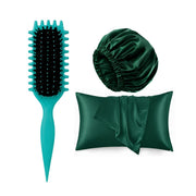 Viral Curly Brush + Satin Hair Bonnet + Satin Pillowcase on ZYNAH