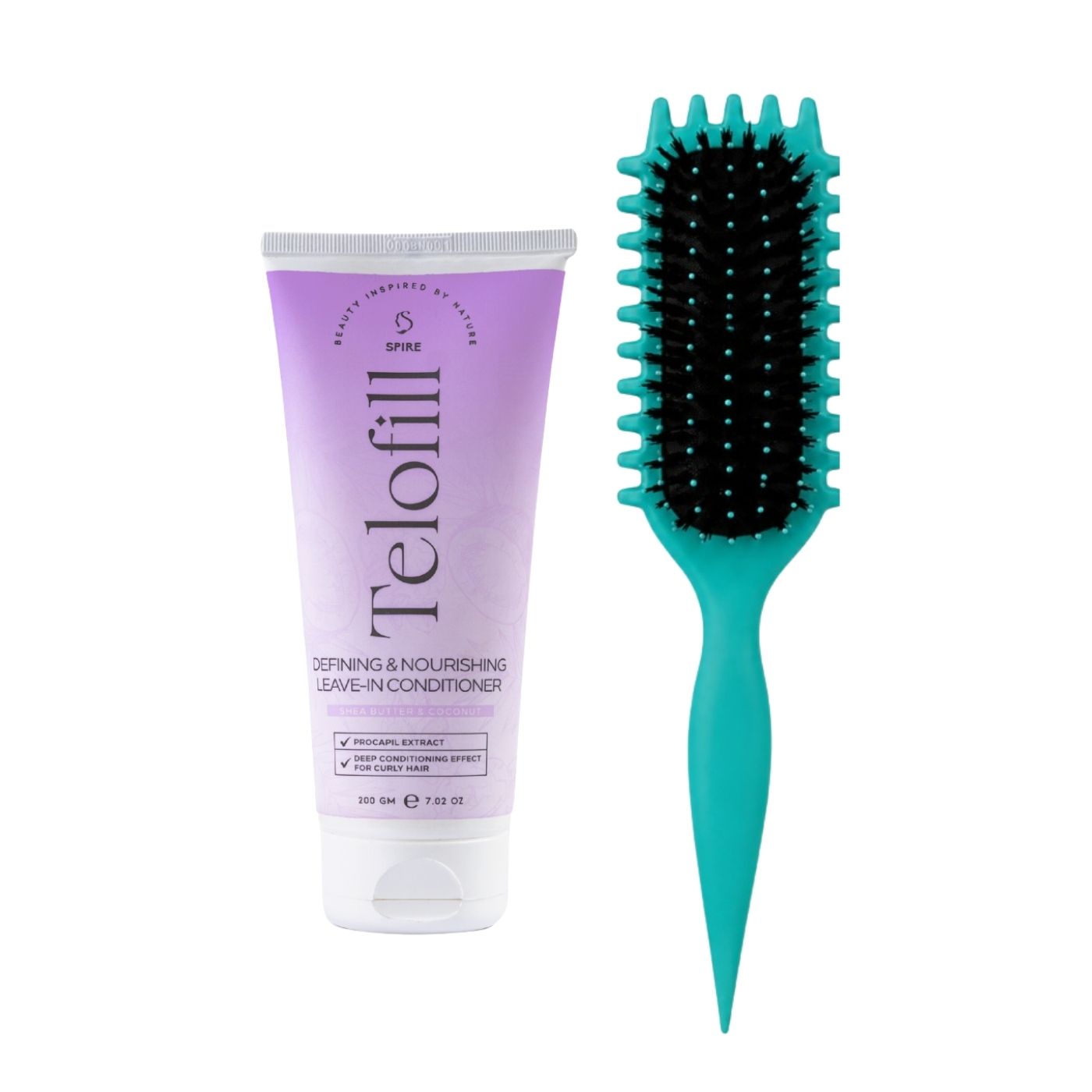 Telofill Leave-In & Curly Styling & Defining Brush on ZYNAH
