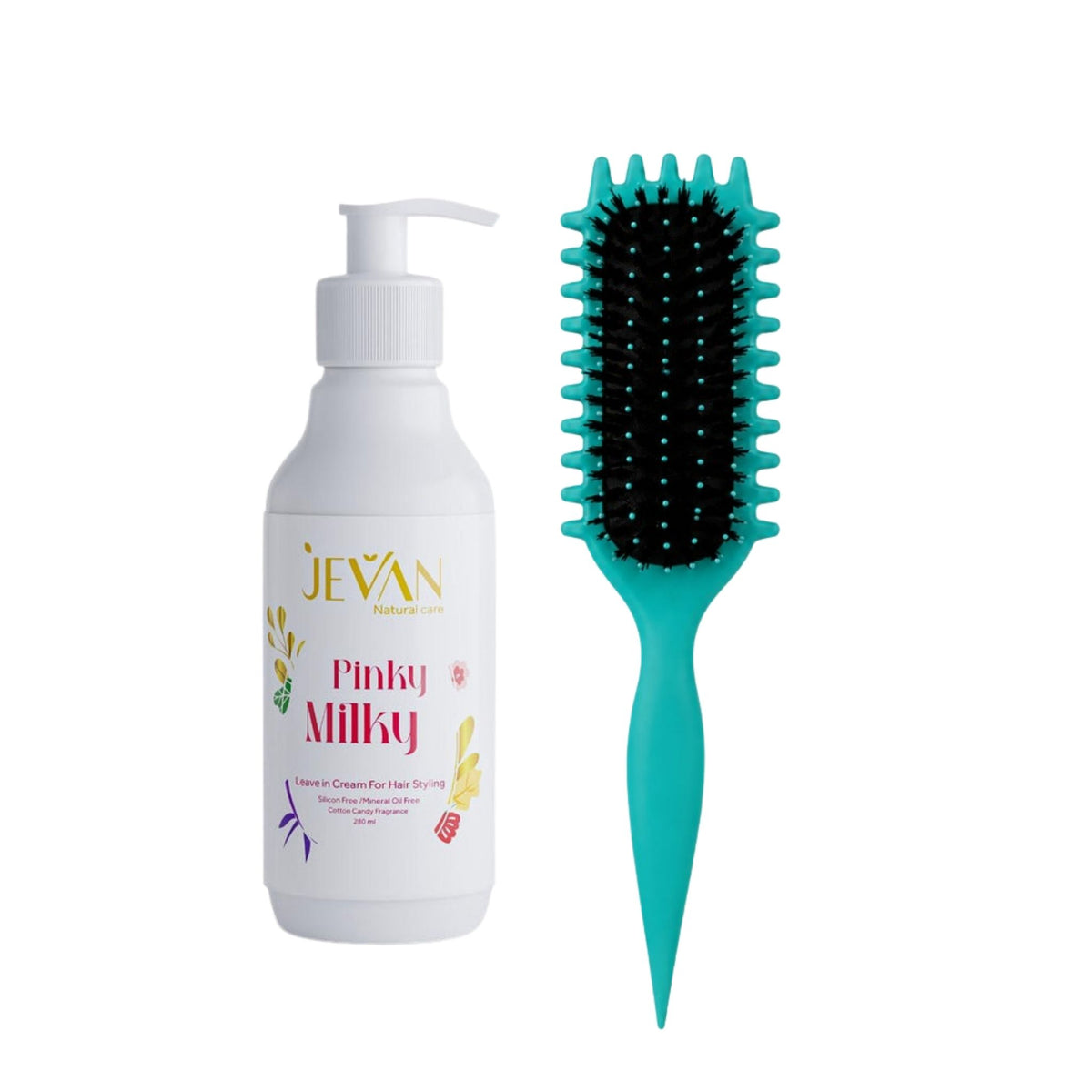 Curly Brush + Jevan Leave-in 30% OFF