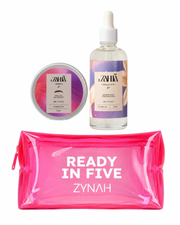 Zahia Dry Oil Vanilla Latte + Brown Brow Soap + Pouch on ZYNAH