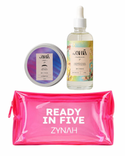 Zahia Dry Oil Powder Musk + Black Brow Soap + Pouch on ZYNAH
