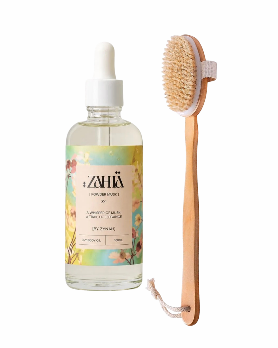Dry Brush + Zahia Dry Oil Powder Musk on ZYNAH