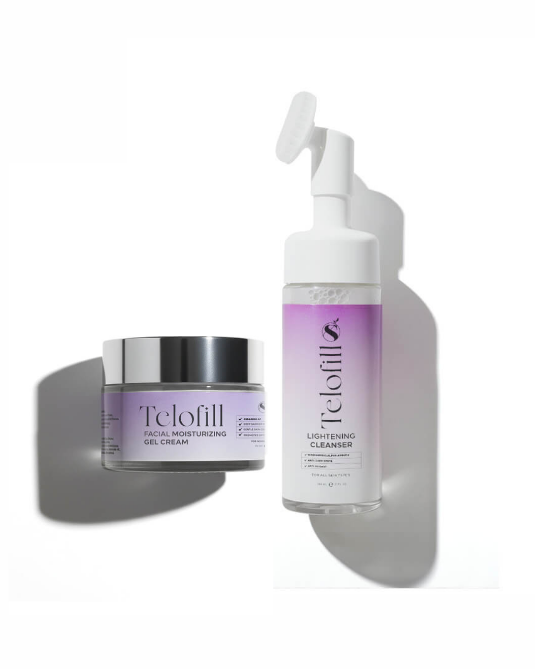 Telofill Best Sellers Bundle ( Lightening Face Cleanser + Facial Moisturizing Gel ) on ZYNAH